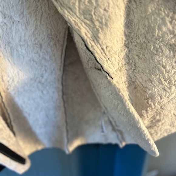 FC Jeans Black Bomber Vest, Faux Fur Lined, Size 8 - Picture 8 of 9